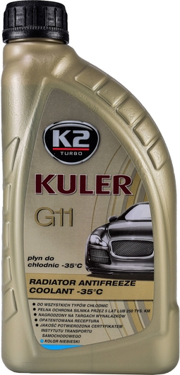 Антифриз K2 G11 -35°C KULER синій 1л T201N