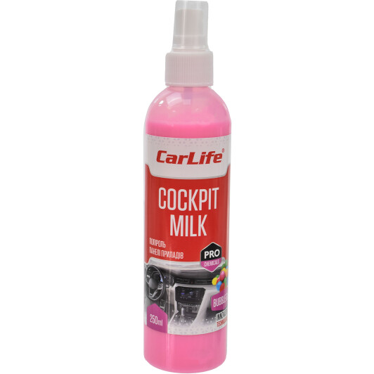 Полироль-молочко панели приборов Cockpit Milk Бабл-гам 250мл CARLIFE